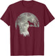 Bullmastiff And Moon Halloween T-Shirt - T-Shirt | Maroon