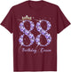 88 Year Old Its My 88th Birthday Queen Diamond Heels Crown T-Shirt - T-Shirt | Maroon