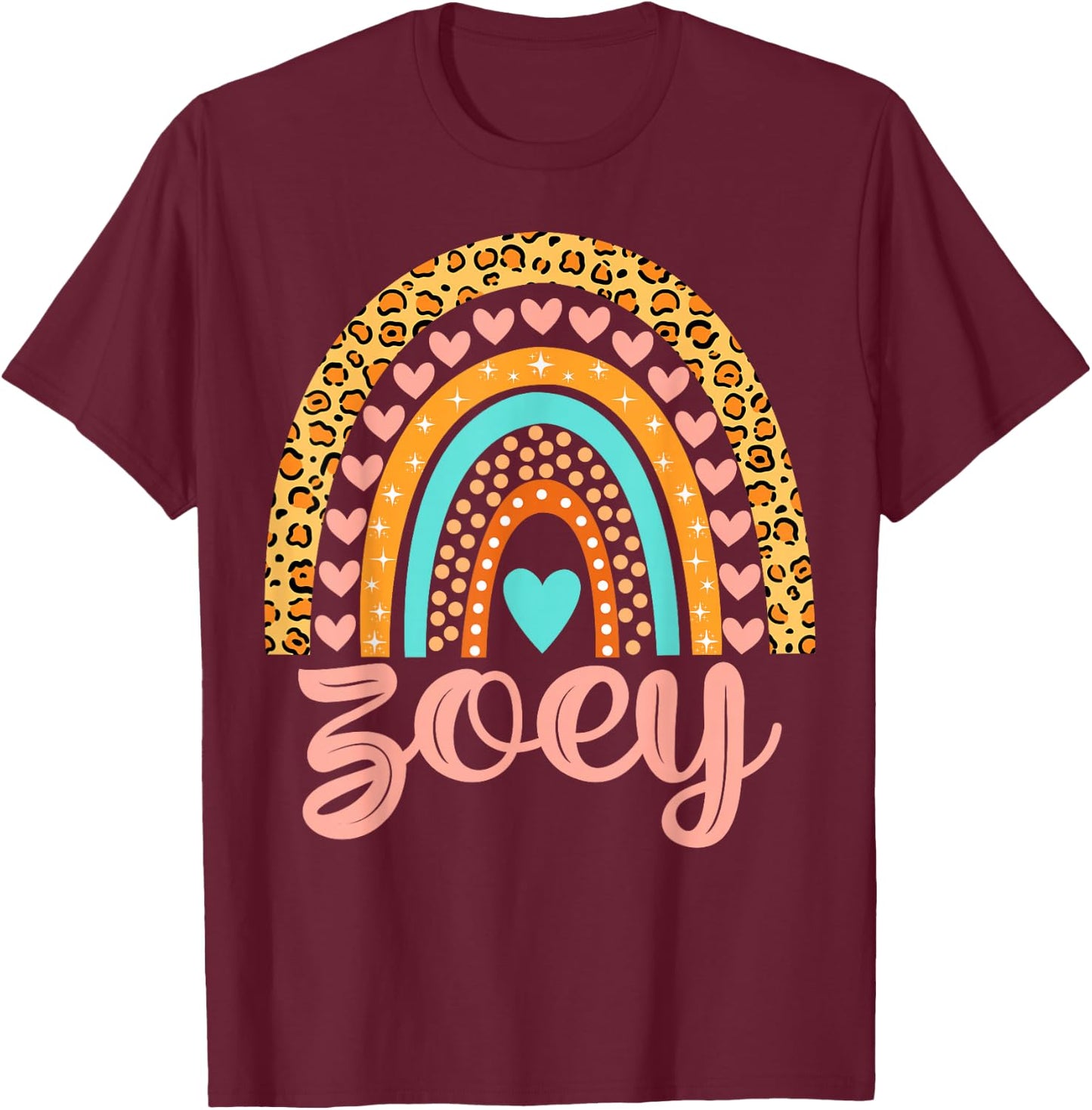 Zoey Zoey Name Birthday Shirt Gift T-Shirt - T-Shirt | Maroon
