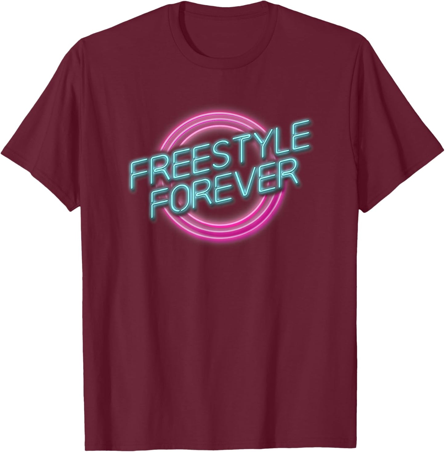 Freestyle Forever Concert Great 80s Music T-Shirt - T-Shirt | Maroon