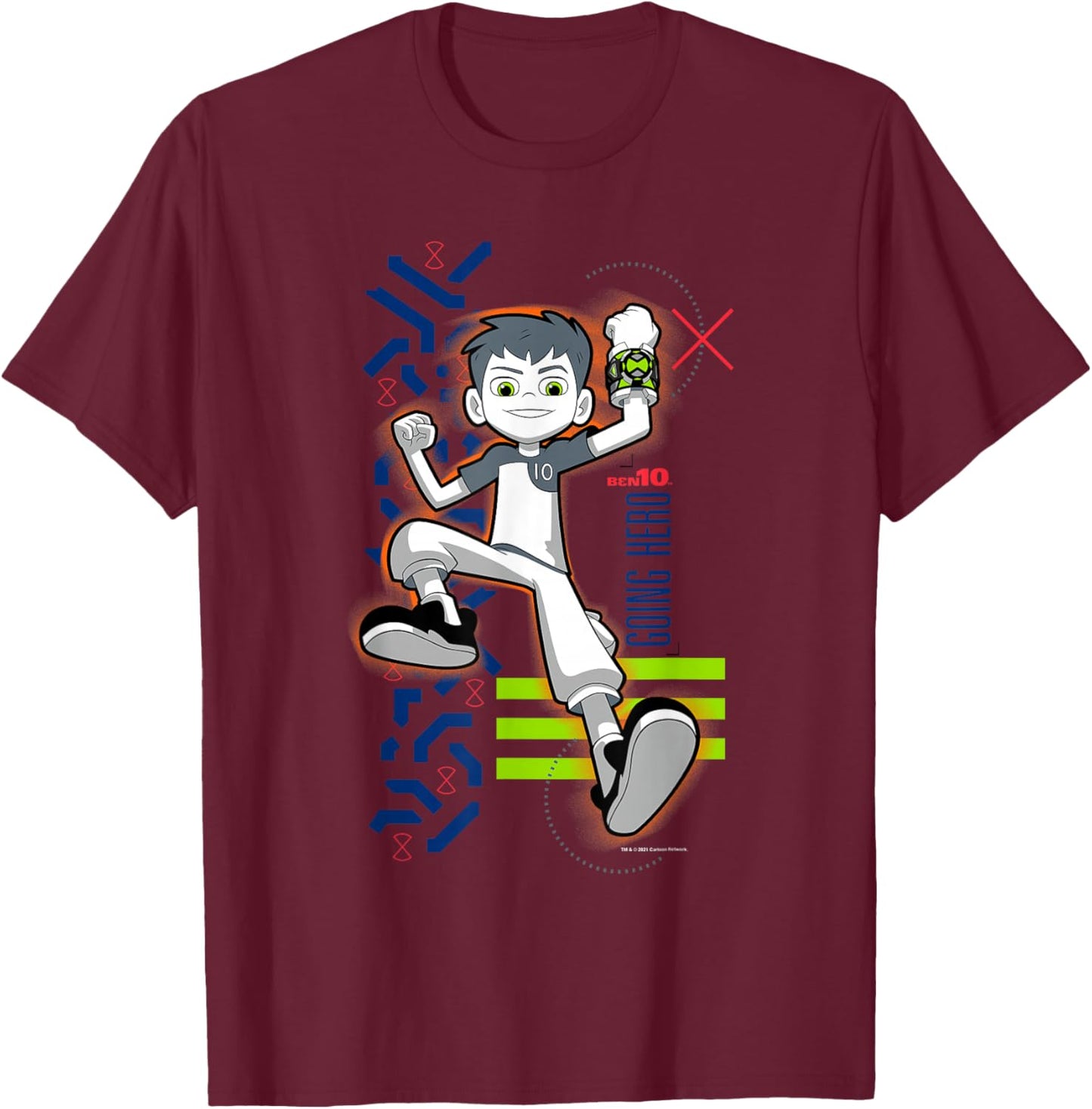 Ben 10 Ben 10 Going Hero T-Shirt - T-Shirt | Maroon