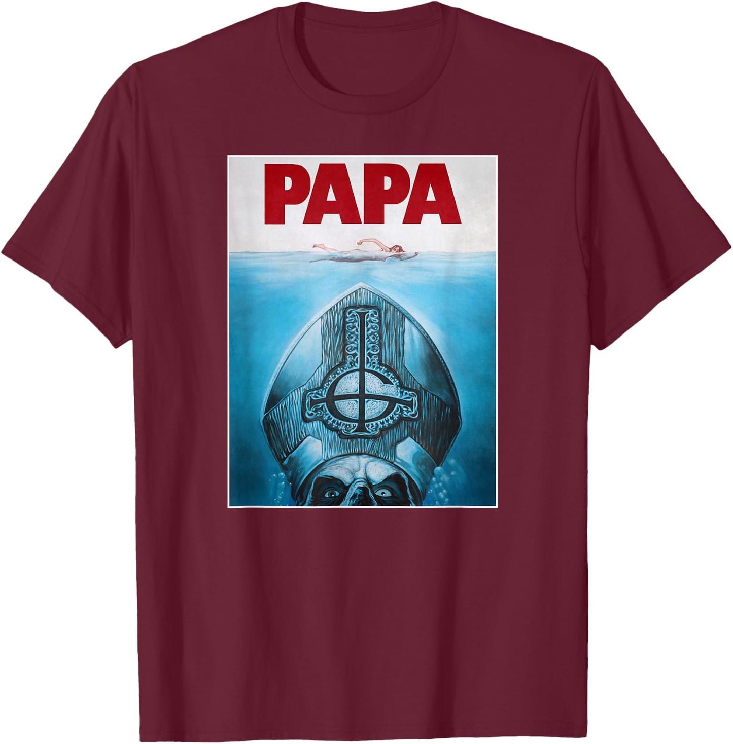 Ghost - Dad Poster T-Shirt - T-Shirt | Maroon