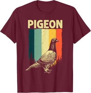 Funny Pigeon Design Women Pigeon Costume Bird Lovers T-Shirt - T-Shirt | Maroon