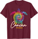Cancun Tie Dye Sea Turtle Mexico Matching Family Vacation T-Shirt - T-Shirt | Maroon