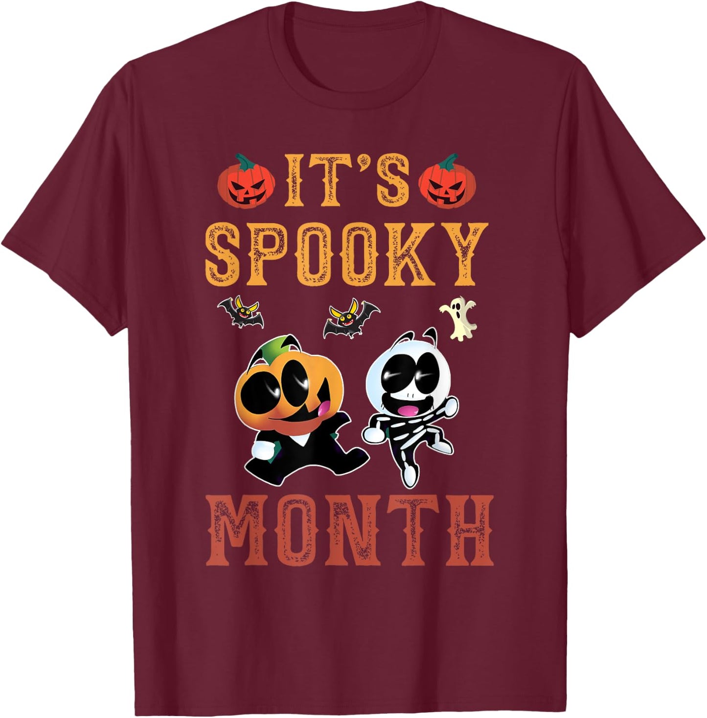 It's Spooky Month Retro for Boy kids T-Shirt - T-Shirt | Maroon