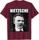 Friedrich Nietzsche | Philosopher | Portrait T-Shirt - T-Shirt | Maroon