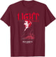 Death Note Light Yagami Laughing Anime T-Shirt - T-Shirt | Maroon