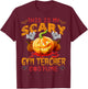 This Is My Scary Gym Teacher Costume Pumpkin Funny Halloween Men Women T-Shirt - T-Shirt | Maroon