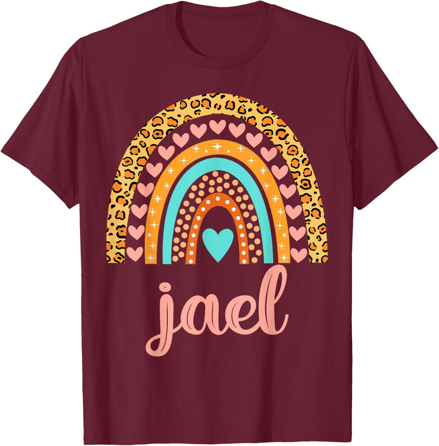 Jael Jael Name Birthday Shirt Gift T-Shirt - T-Shirt | Maroon