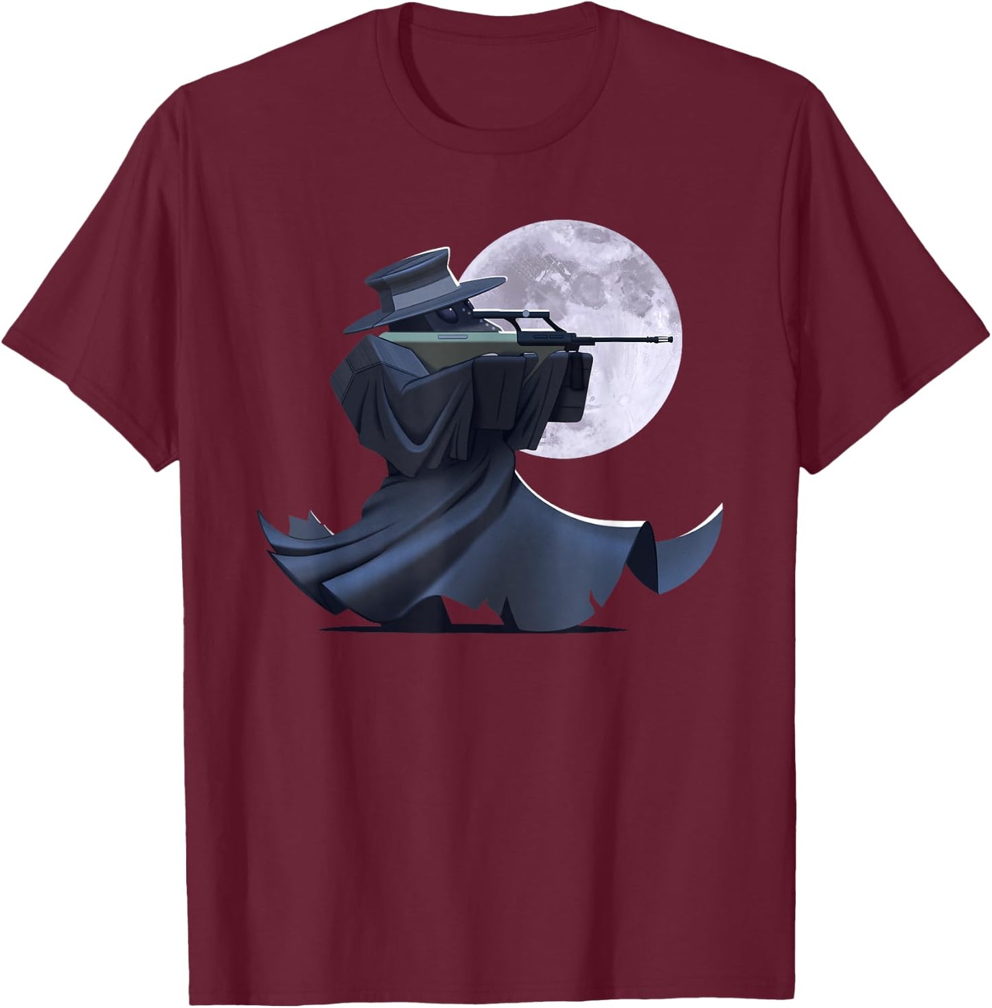 Plague Doctor T-Shirt - T-Shirt | Maroon