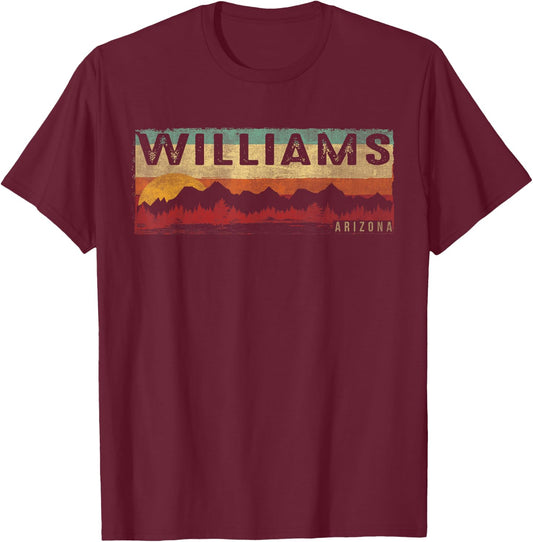 Vintage Williams Arizona Shirt - Williams AZ t shirt T-Shirt - T-Shirt | Maroon