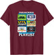 Ghostbusters Paranormal Playlist Cassettes Retro Movie T-Shirt - T-Shirt | Maroon