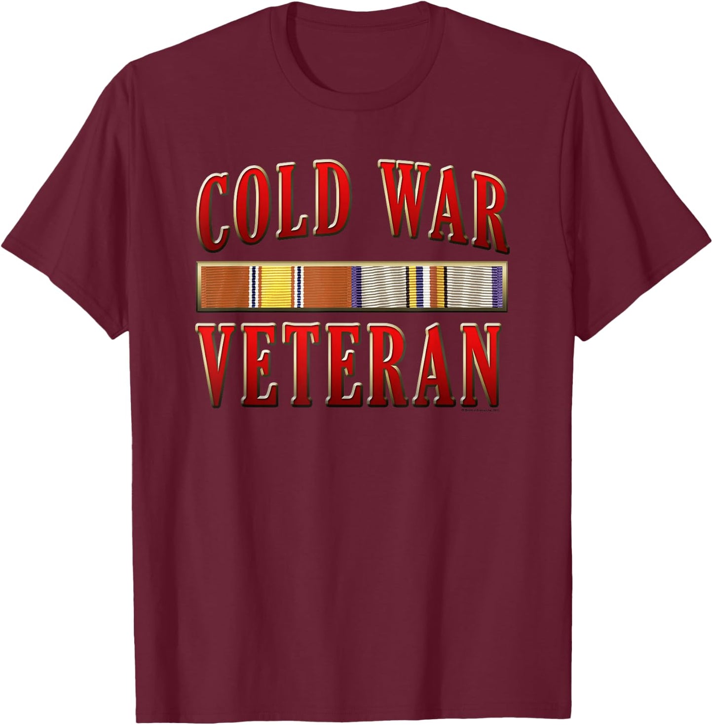 Cold War Veteran T-Shirt - T-Shirt | Maroon