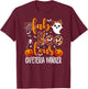 Faboolous CAFETERIA WORKER Spooky Teacher Halloween T-Shirt - T-Shirt | Maroon