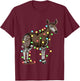 Funny Christmas Okapi Lover by Funny Christmas Okapi Gifts Tizy Apparel - -Adults and Kids - Black - Short Sleeve - Size Small T-Shirt - T-Shirt | Maroon
