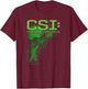 CSI Evidence T-Shirt - T-Shirt | Maroon