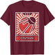 Retro Soviet Propaganda | Sputnik T-Shirt - T-Shirt | Maroon