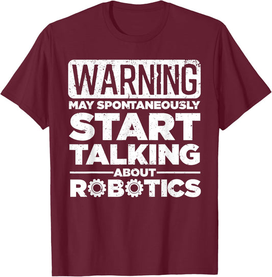 Funny Robotics Art Women Robotics Engineer Robots T-Shirt - T-Shirt | Maroon