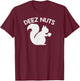 Deez Nuts Funny T-Shirt - T-Shirt | Maroon