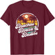 Beaches Booze and Besties Funny Retro 70s Beach Gift T-Shirt - T-Shirt | Maroon