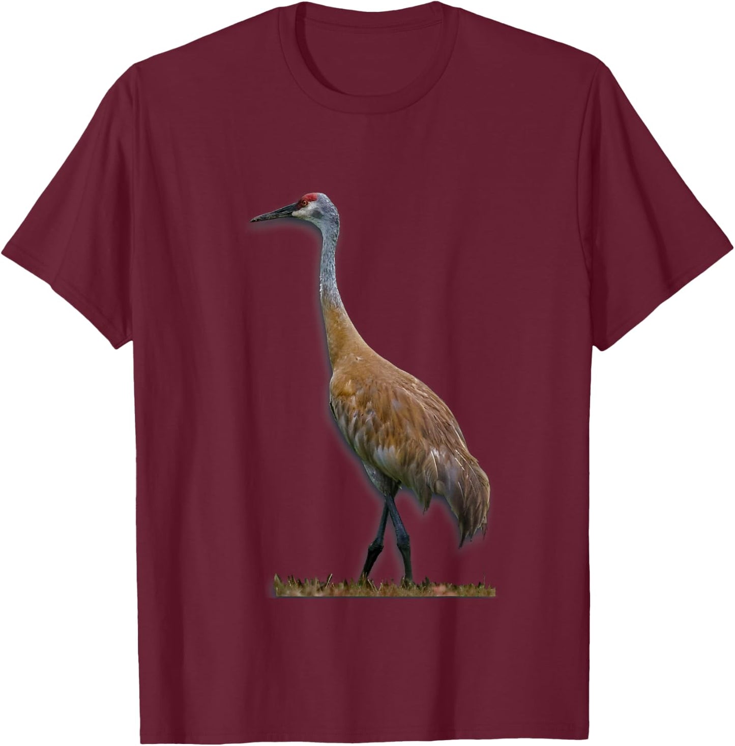 Sandhill Crane T-Shirt - T-Shirt | Maroon