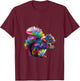 Cute Rainbow Squirrel Vibrant Forest Squirrel Tribute T-Shirt - T-Shirt | Maroon