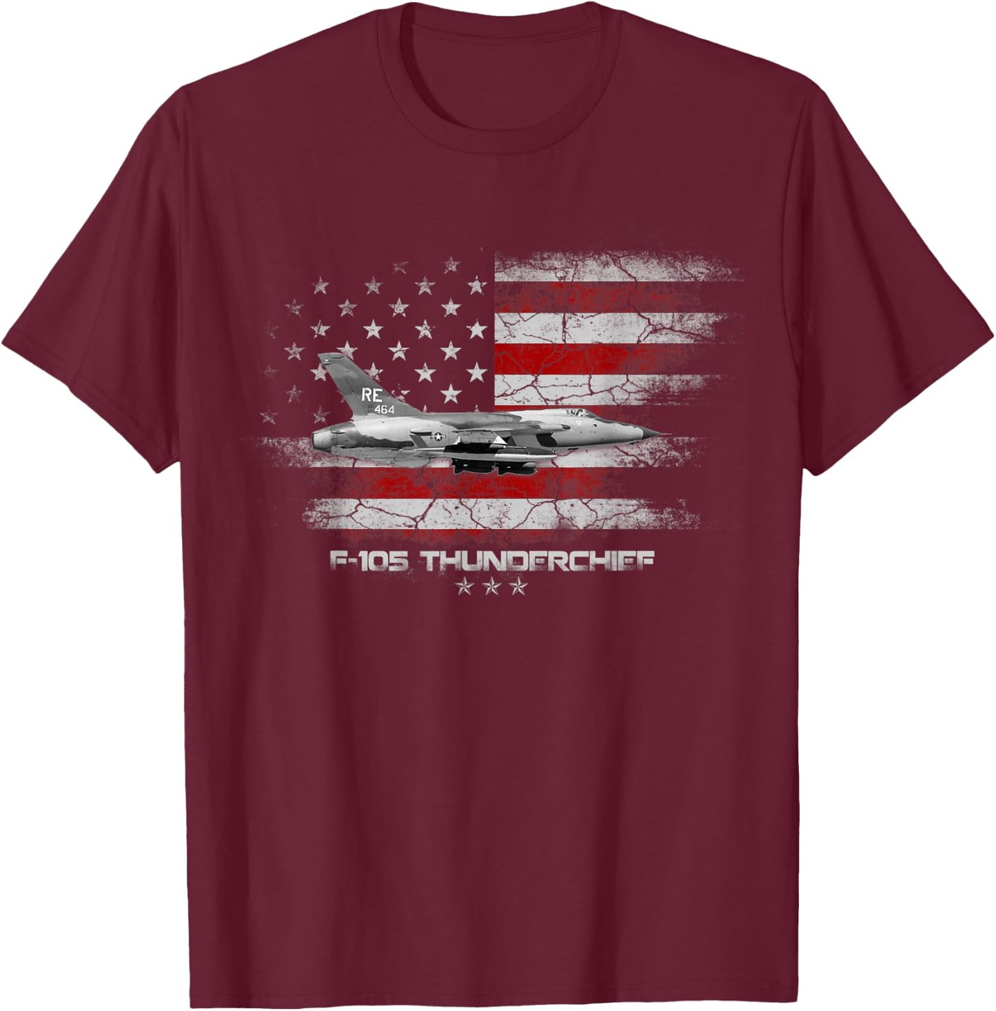 F-105 Thunderchief Fighter Jet Pilot Veteran Vietnam War T-Shirt - T-Shirt | Maroon