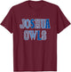 Joshua Texas Joshua Owls Spirit T-Shirt - T-Shirt | Maroon