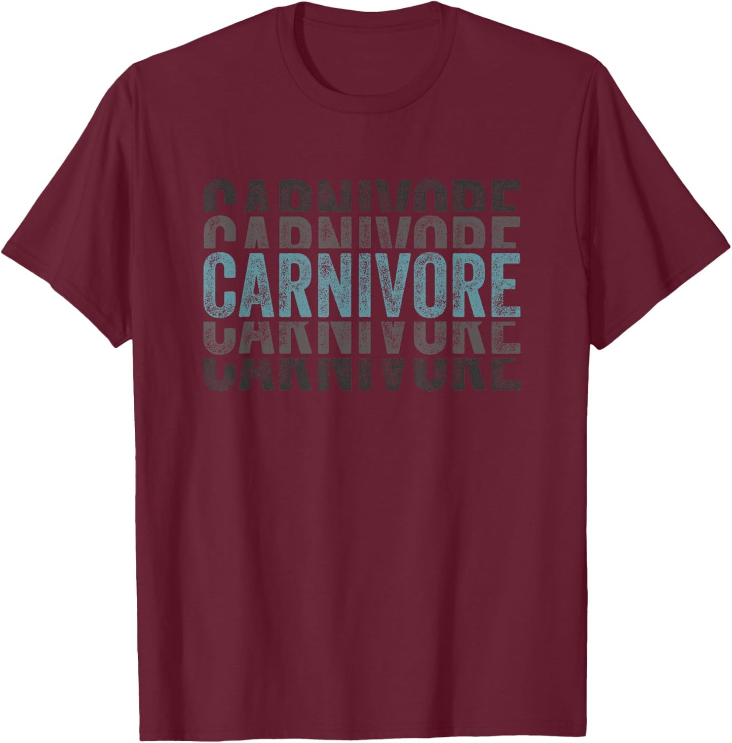 Carnivore Diet Meat Eater T-Shirt - T-Shirt | Maroon