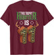 11 Year Old Hunting 11th Birthday Party Deer Hunter T-Shirt - T-Shirt | Maroon