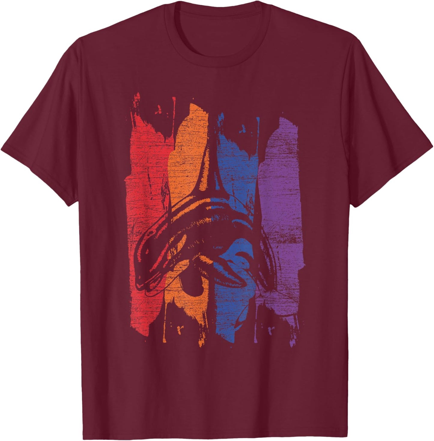 Killer Whale Sea Animal Vintage Gift Orca T-Shirt - T-Shirt | Maroon
