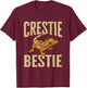 Crested Gecko Eyelash Lizard Crestie Bestie Herpetologist T-Shirt - T-Shirt | Maroon