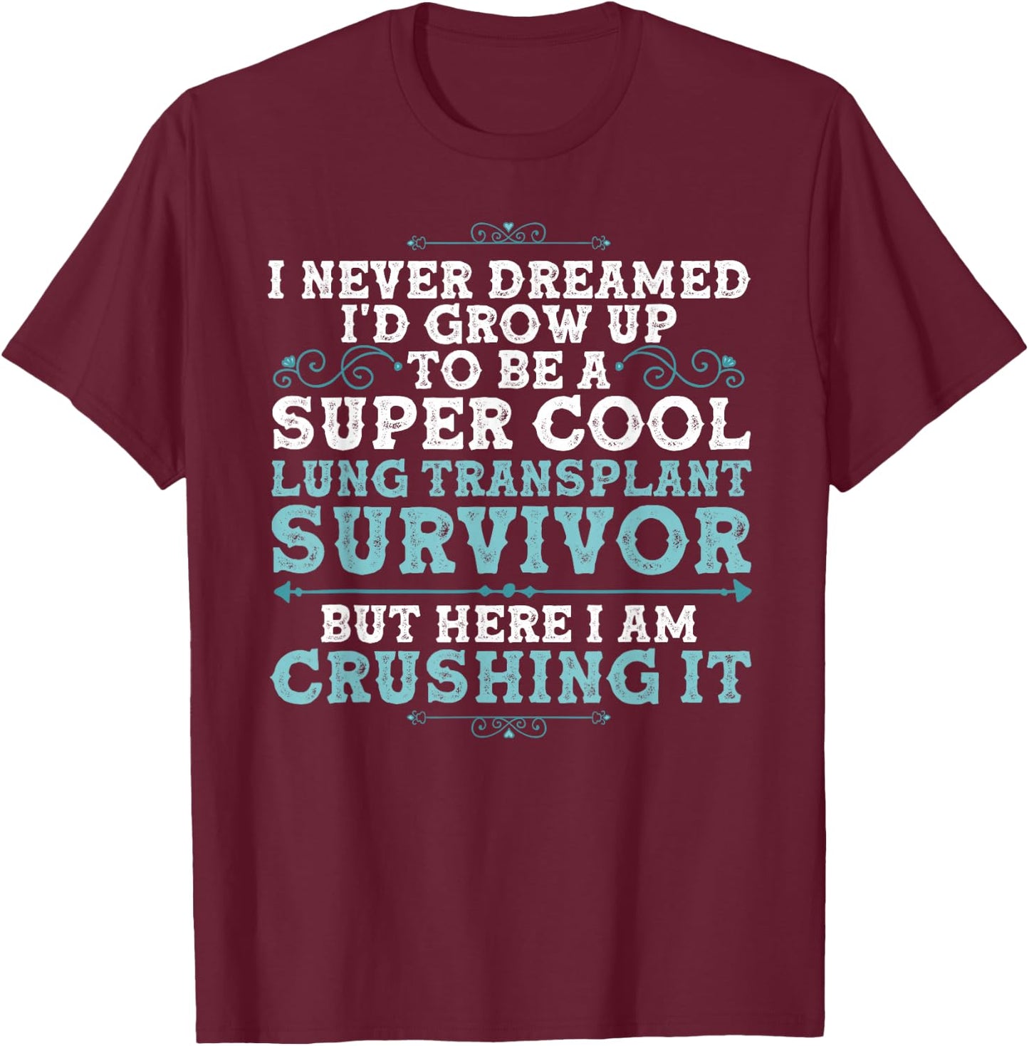 Funny Lung Transplant Design Women Organ Transplant T-Shirt - T-Shirt | Maroon