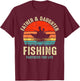 Father Daughter Fishing Partner For Life Retro Matching Dad T-Shirt - T-Shirt | Maroon