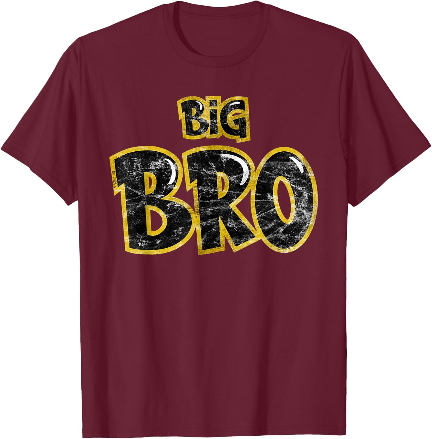 Big Bro Siblings Men Kids Adult Fraternity Frat Brother T-Shirt - T-Shirt | Maroon