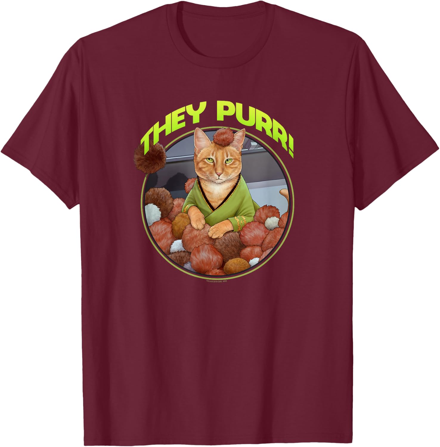 Star Trek They Purr T-Shirt - T-Shirt | Maroon
