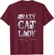 Disney The Aristocats Crazy Cat Lady Quote T-Shirt - T-Shirt | Maroon