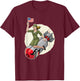 Vintage Pin Up Girl Bomber Girl Riding Bomb T-Shirt - T-Shirt | Maroon