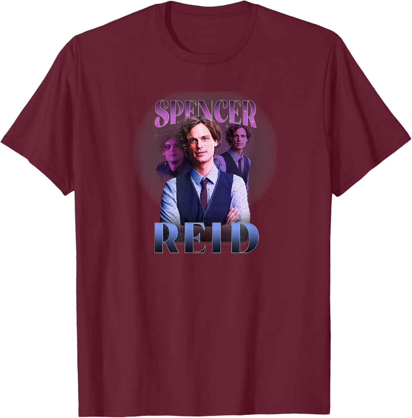 Criminal Minds Spencer Reid Heart Throb T-Shirt - T-Shirt | Maroon