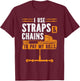 Flatbedder Truck Driver Straps & Chains, Flatbed Trucker T-Shirt - T-Shirt | Maroon