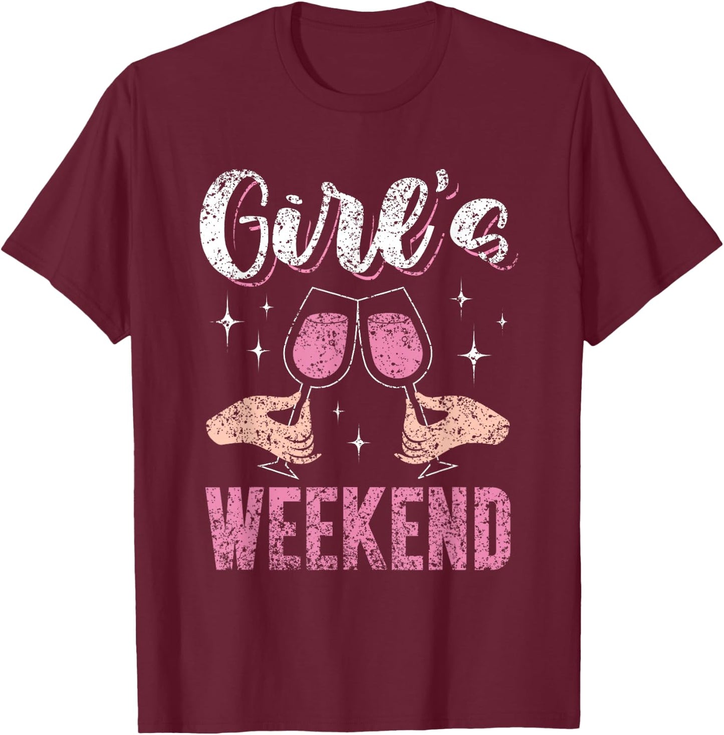 Girls' Weekend Cute Girls Trip T-Shirt - T-Shirt | Maroon