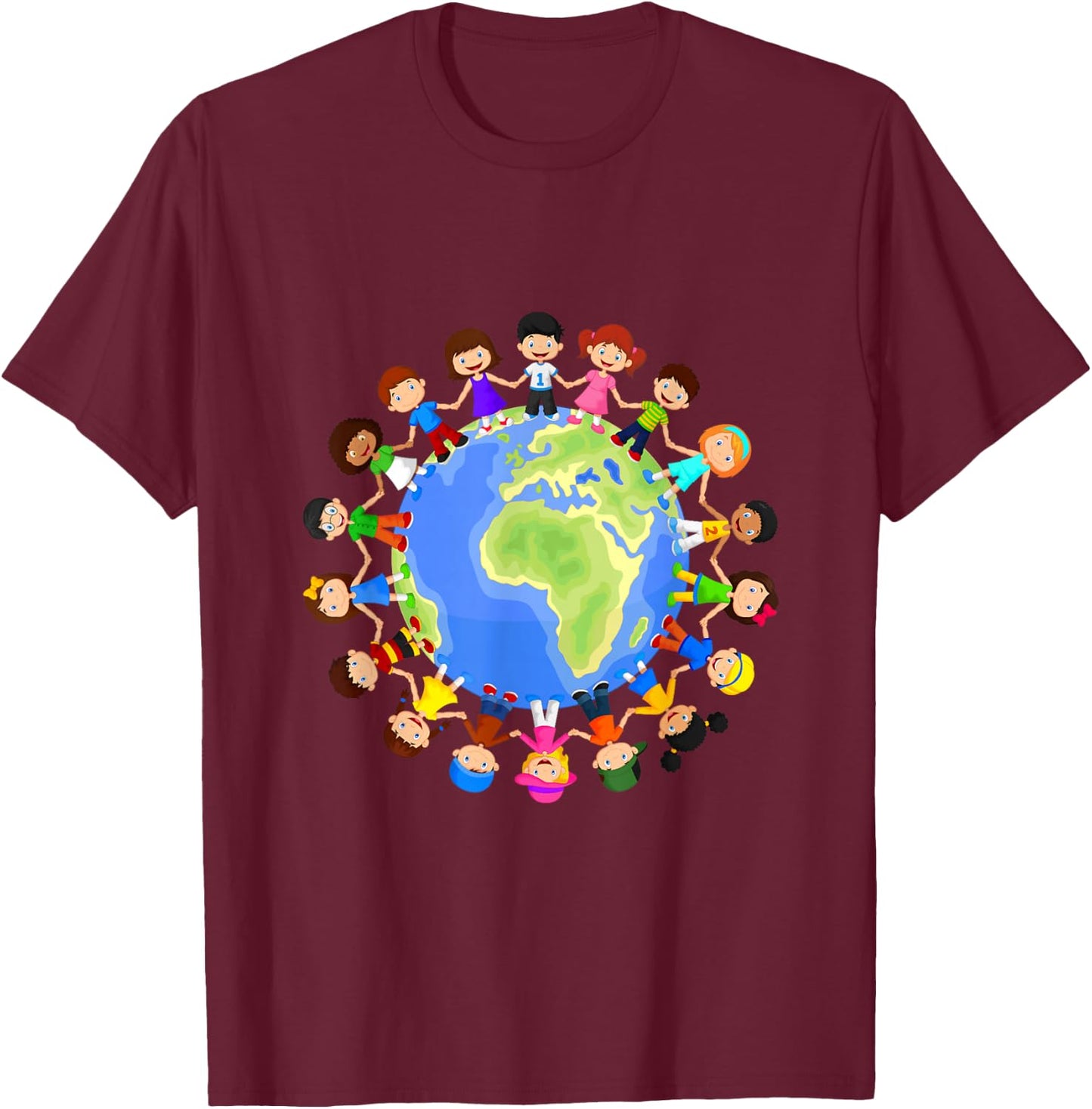 Earth Day Costume Kids Earth Day 2022 Men Youth Boys Girls T-Shirt - T-Shirt | Maroon