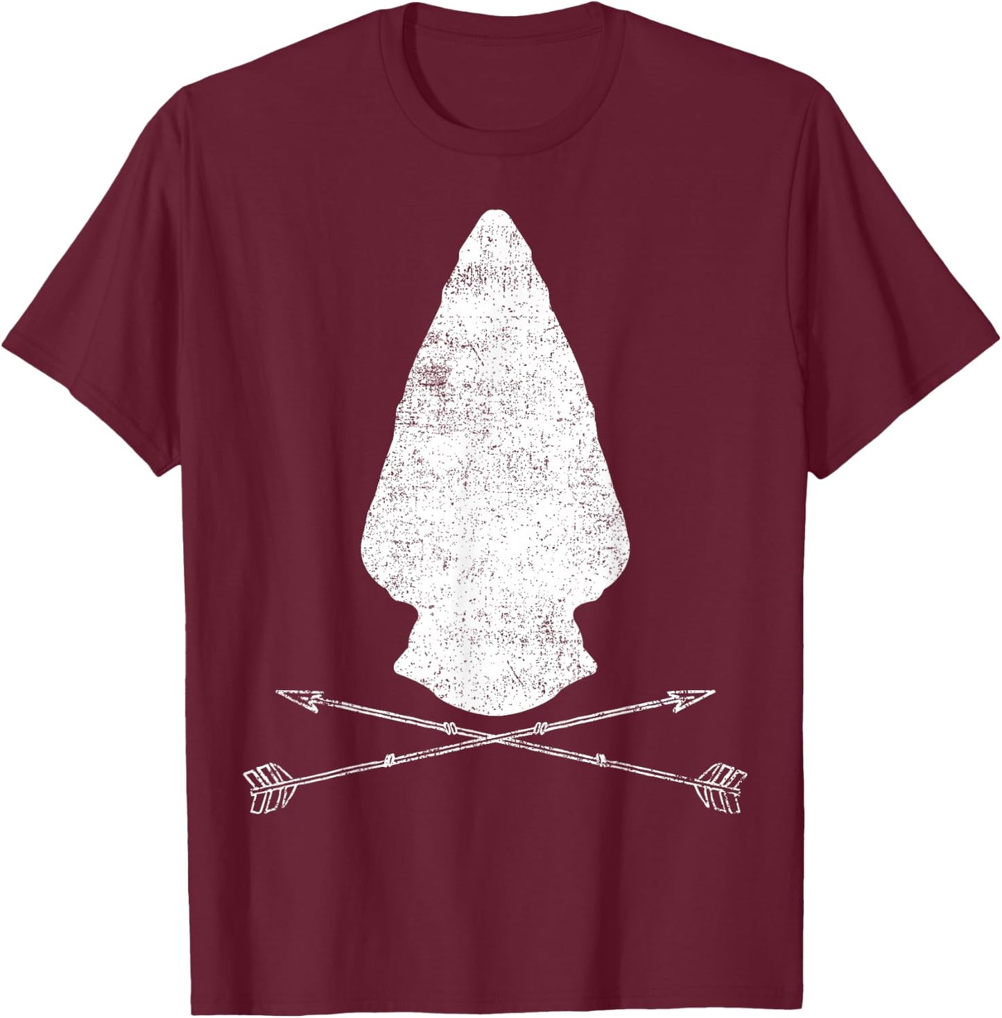 Arrowhead Artifact Arrowhead Hunter T-Shirt - T-Shirt | Maroon