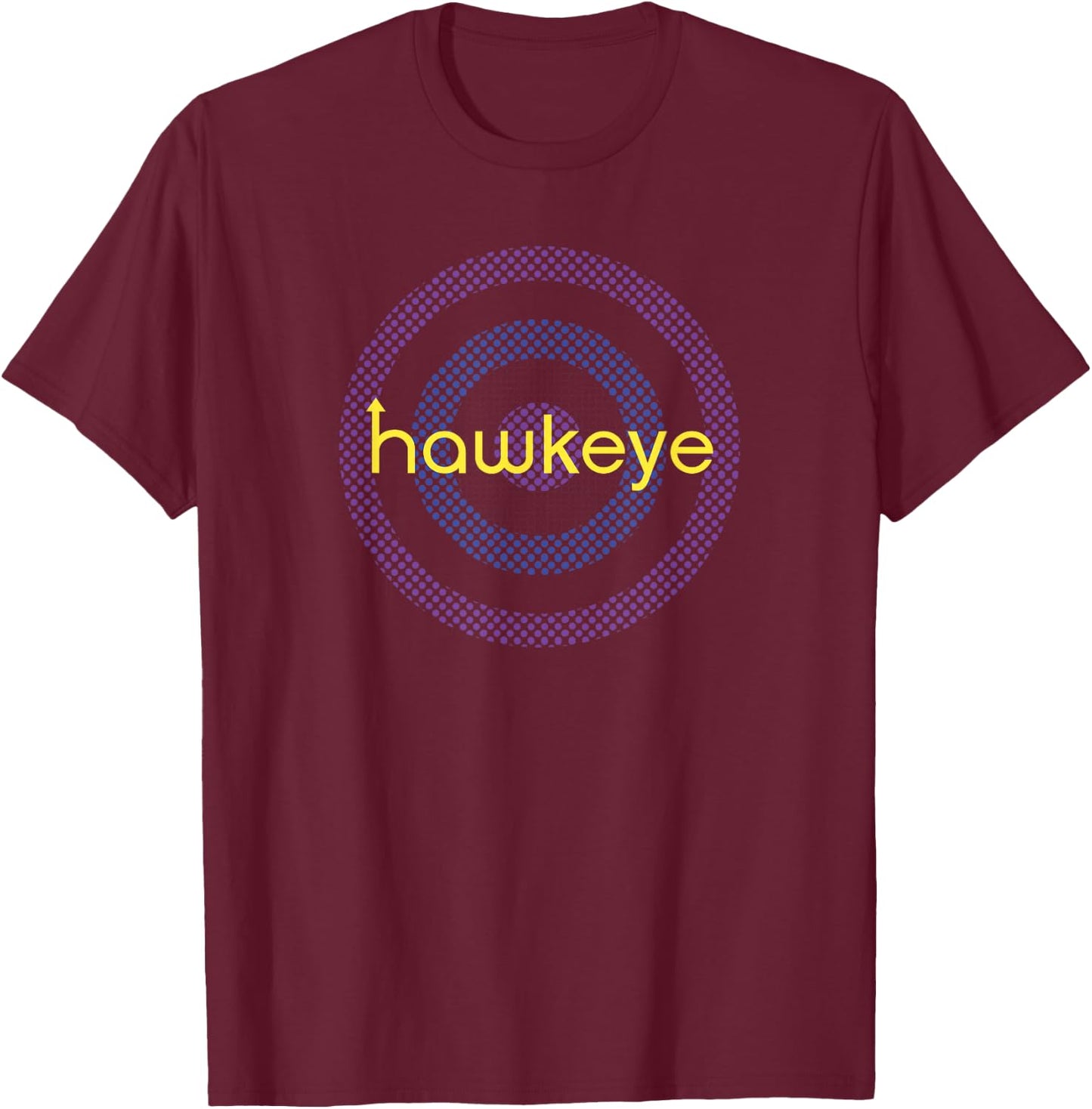 Marvel Hawkeye Purple Target T-Shirt - T-Shirt | Maroon