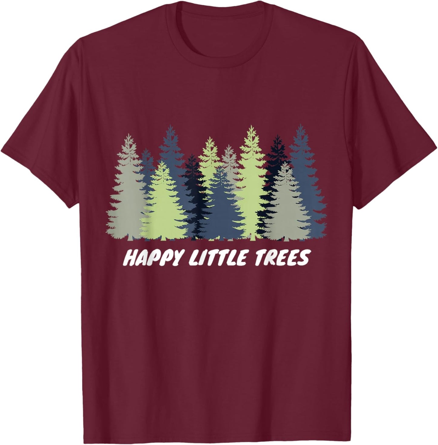 Happy Little Tree Earth Day Men Boy Kids Gift T-Shirt - T-Shirt | Maroon