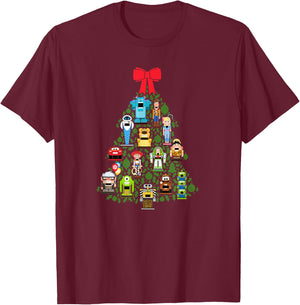 Disney and Pixar Christmas Tree Nutcracker Holiday T-Shirt - T-Shirt | Maroon