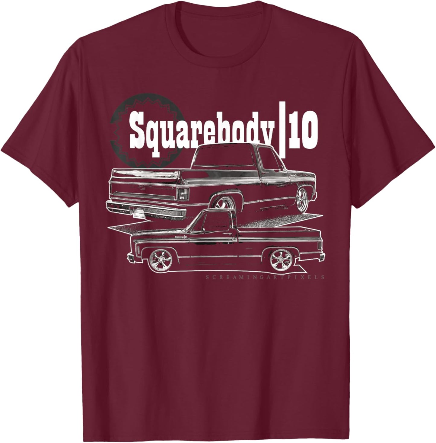 Squarebody Classic Square body truck T-Shirt - T-Shirt | Maroon