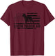 Boston Terrier Dad Distressed American Flag Patriotic Dog T-Shirt - T-Shirt | Maroon