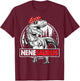 Nenesaurus T rex Dinosaur Nene Saurus Mother's Day Family T-Shirt - T-Shirt | Maroon