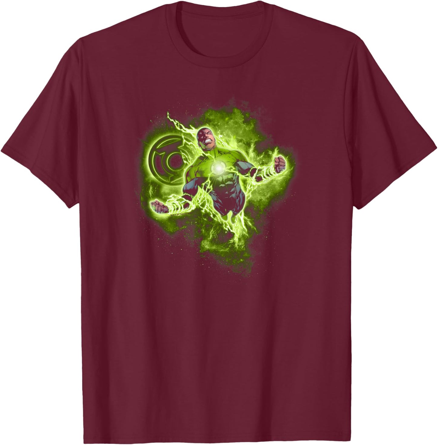 Green Lantern Lantern Nebula T-Shirt - T-Shirt | Maroon